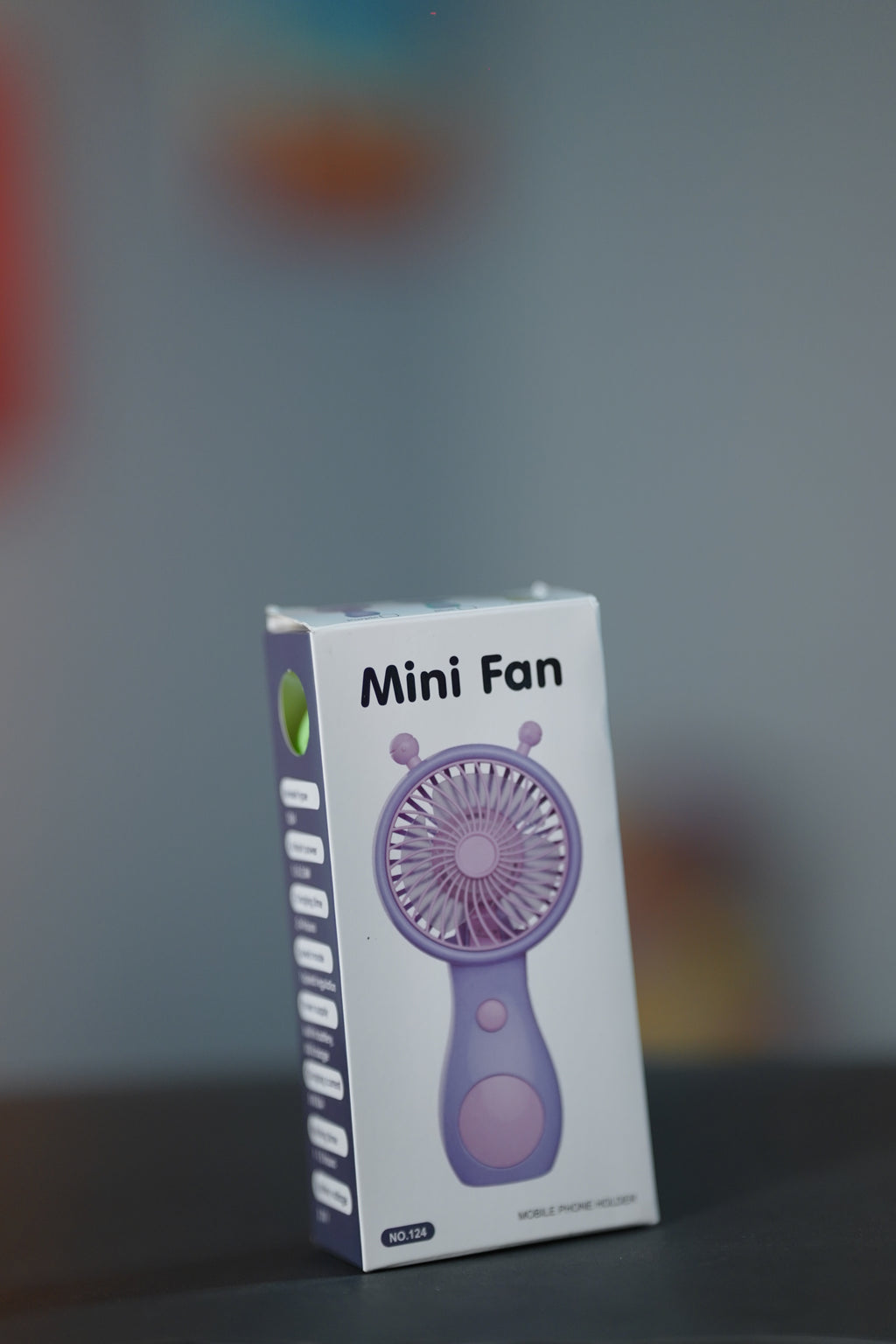 Cute Green Portable Mini Handheld Fan – USB Rechargeable Personal Cooling Fan