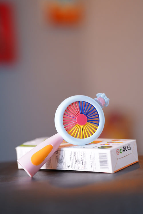 Rainbow Mini Handheld Fan