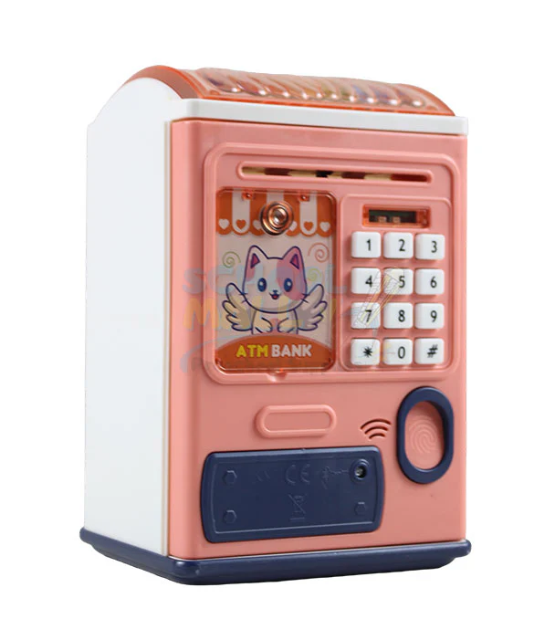 💖 Kids Electronic ATM Money Saving Bank with Password & Fingerprint Unlock