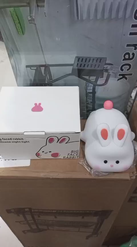 Cute Rabbit Silicone Lamp Soft Touch Night Light For Kids And Home Decor